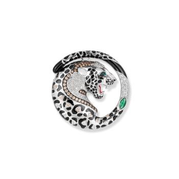 Jasper Leoparden Anhänger / Brosche